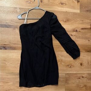 Lilly Pulitzer Black One-Shoulder Dress